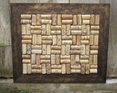 Wine Cork board with rustic frame