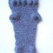OOAK Hand knitted Blue Adult Crocodile / Alligator  Scarf, made by scunjeebabe