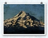 Mt Hood photography, oregon, mountain photography, textured photo, 8x10 fine art print