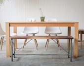 In stock - Parsons Dining Table - Solid Quarter Sawn Red Oak - hedgehouse
