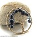 Midnight Blue Pearl Tree of Life Necklace- Gold Filled and Swarovski Elements