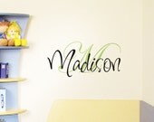 Children Wall Decals - Name Wall Decals - Boys Vinyl Wall Art - Custom Monogram Wall Decals Baby and Kids with Initial - Vinyl Decal