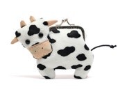 Little dairy cow clutch purse