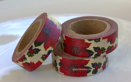 Poinsettia Old World Washi Tape