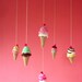 Crochet Amigurumi Pattern Ice Cream toy, rattle, baby mobile  PDF ebook - sweet cute kawaii - Beginner Crochet  amigurumi pdf pattern