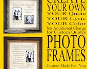 Photo Frame CREATE YOUR OWN Custom Family Name Personalized Picture Frame Custom Photo Frame Home Parents Mother Father ( 16 X 16 )