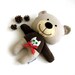 Teddy bear stuffed toy stuffed bear rag doll bear plushie rag doll toy stuffed animal soft toy handmade softie brown beige reg 25 cm 9.8"