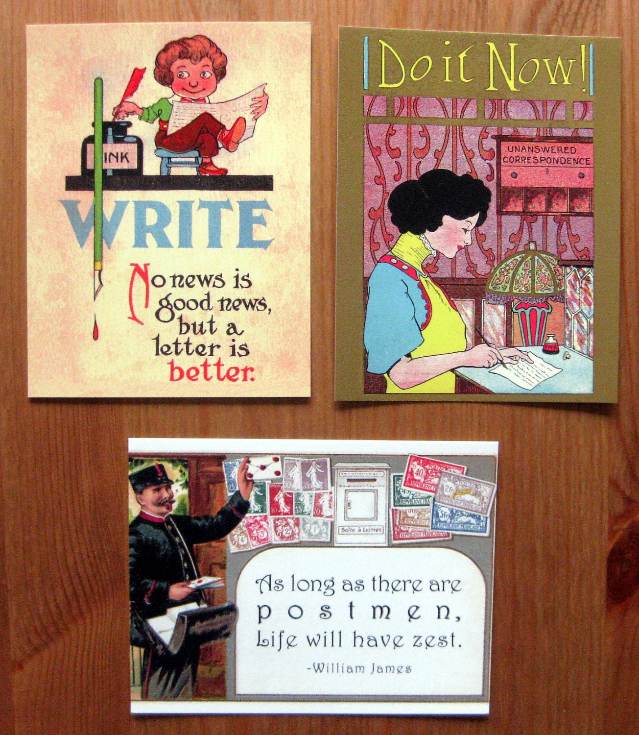 Combination pack of 5 postcards