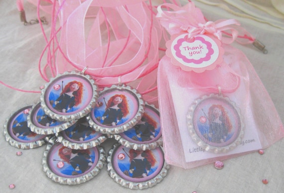 Brave birthday party favors, girls, set of 10,girls,Merida, disney princess,