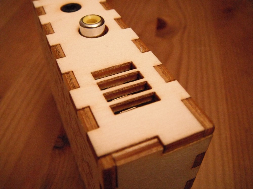 BRAMBLE Pi - Raspberry Pi (model B) laser cut finger jointed wooden case
