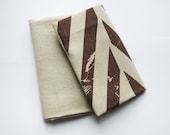 Linen towel set by Lovely Home Idea. Zigzag Chevron Herringbone home linens collection. Custom color