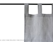 Linen curtain panel. Window treatment by Lovely Home Idea. Custom color.