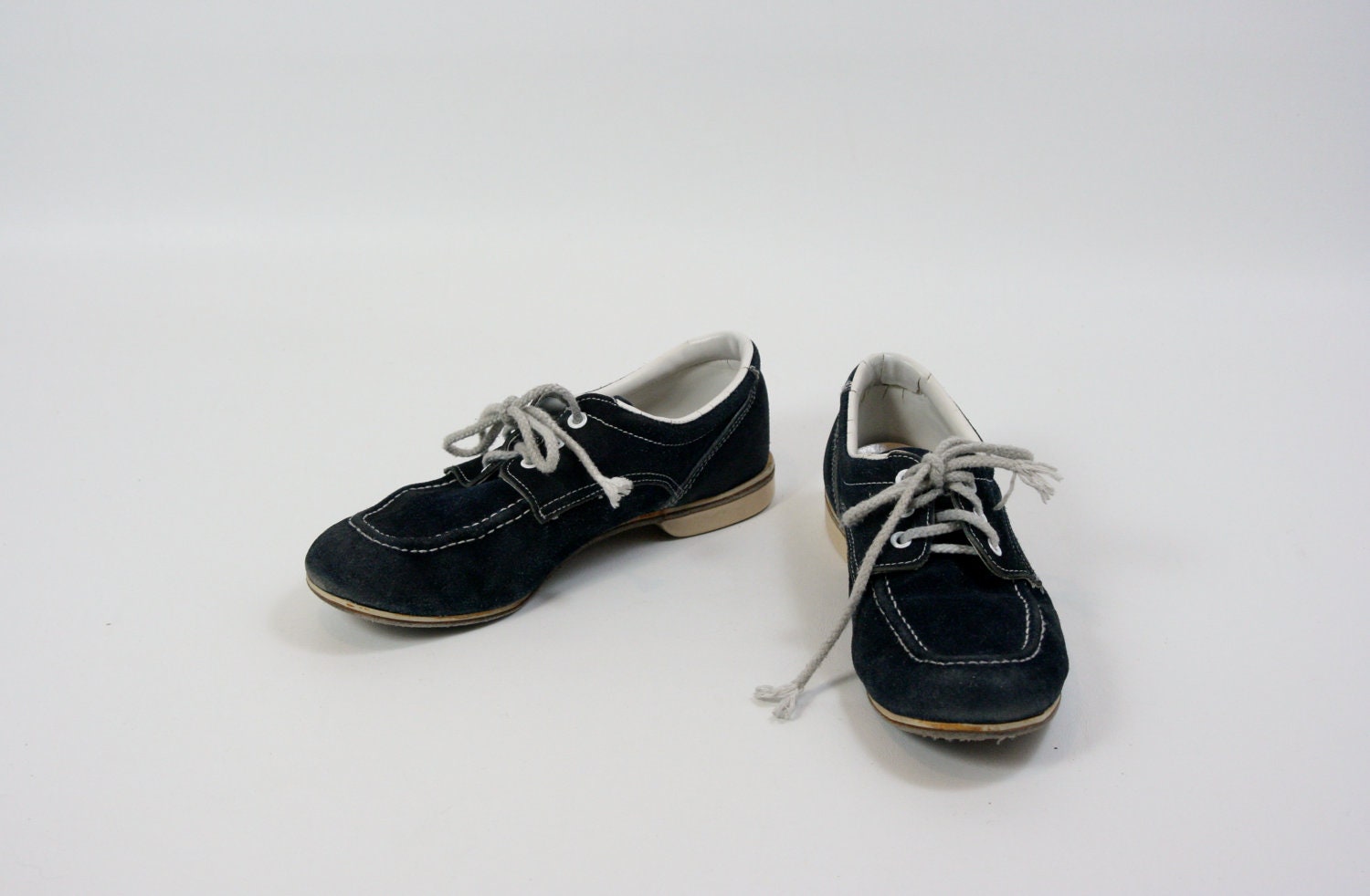 Women's Blue Suede Bowling Shoes
