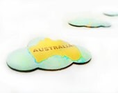 Clouds Over Australia - Mini Map Cloud Punches/Cloud Die Cuts/Cloud shapes - 100