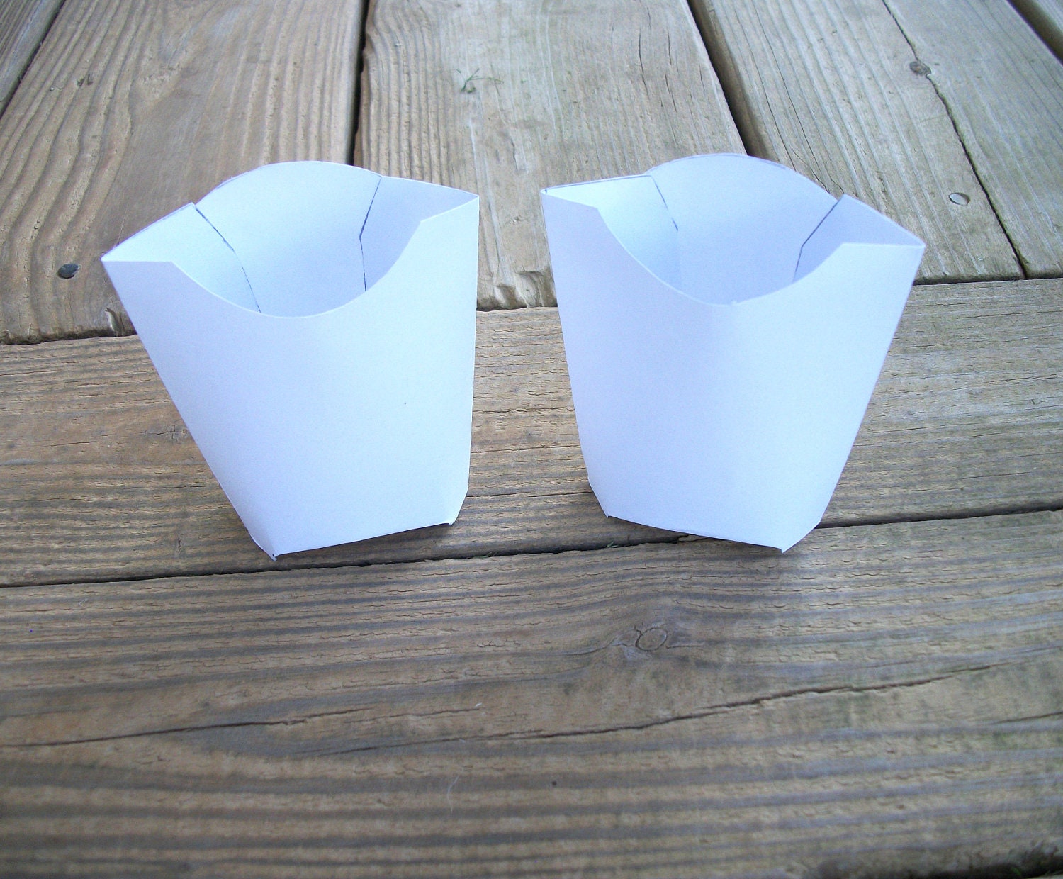 Printable Blank French Fry Carton Favor Gift Box Template Instant Download