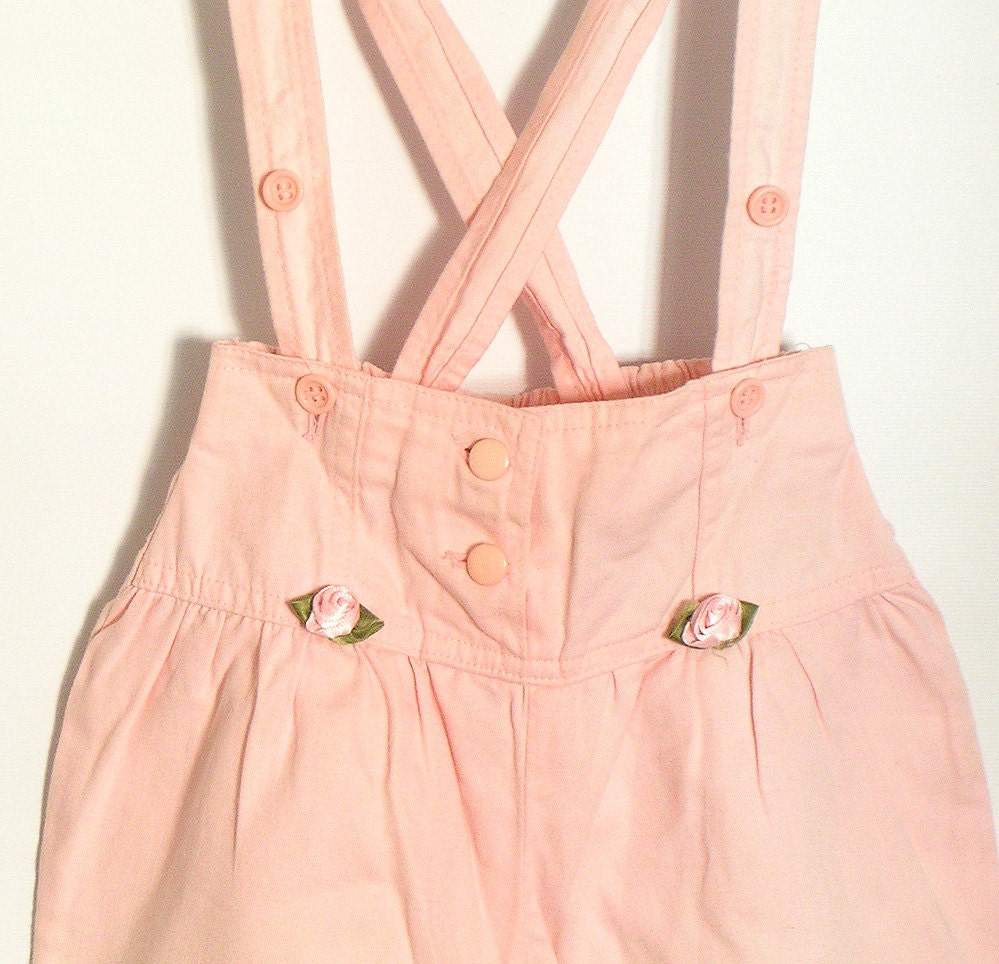 Pink Pants  with Suspenders 9 months