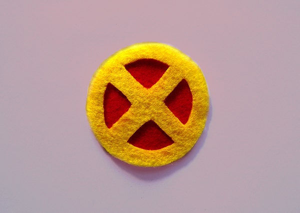 X-Men Hair Clip/ Pin (Yellow and Red)