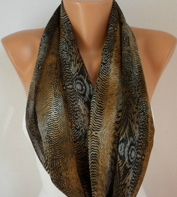Infinity Scarf Shawl Circle Scarf Loop Scarf Gift -fatwoman