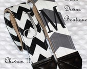 Custom personalized camera strap D/SLR Cannon Nikon chevron fabric