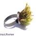 Moss Adjustable Ring - Natural Mood Moss - Nature, Moss, Green Adjustable Ring