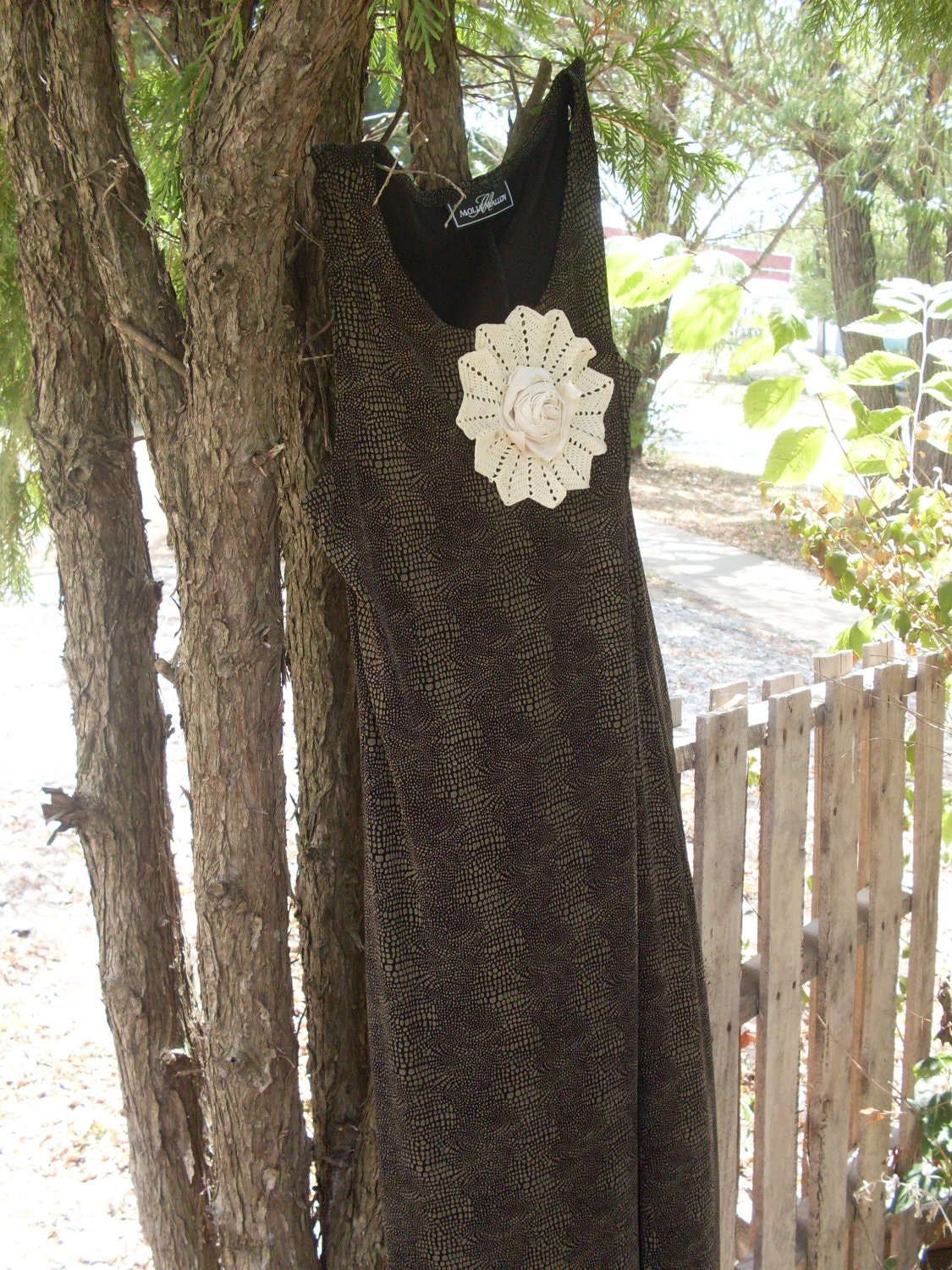 Boho Maxi dress Shabby chic sundress, hippie beach cottage, country girl