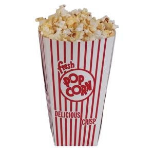 Retro Carnival Stripe Drive-In Popcorn Boxes- Qty 18