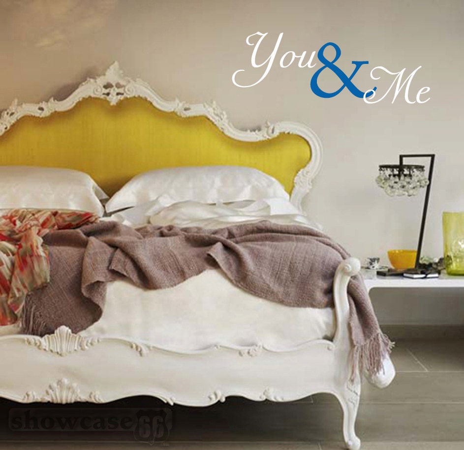 You & Me - Vinyl Wall Art - FREE Shipping - Romantic Wall Decal