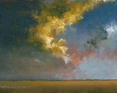 Home Sky Storm - Original Oil Painting by Seminary Road Artists