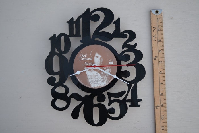 Vinyl Record Album Wall Clock (artist is Neil Diamond)
