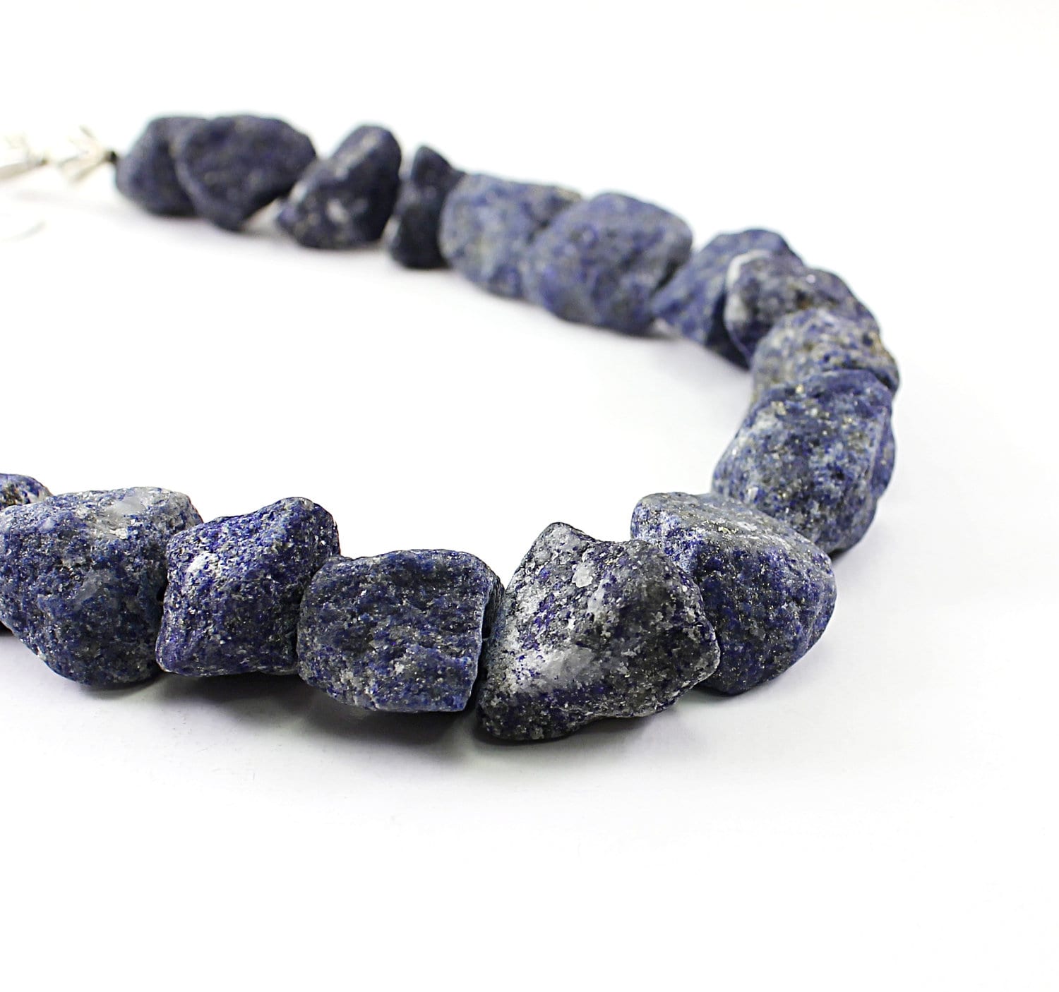 Lapis Lazuli Necklace on Lapis Lazuli Necklace  Raw Stone Necklace Rough Gemstone Jewelry