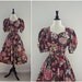 Vintage Floral Print Sundress. Full Skirt Dress. Size M/L