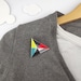 Geometric Modern Brooch Triangle - Kaleidoscope