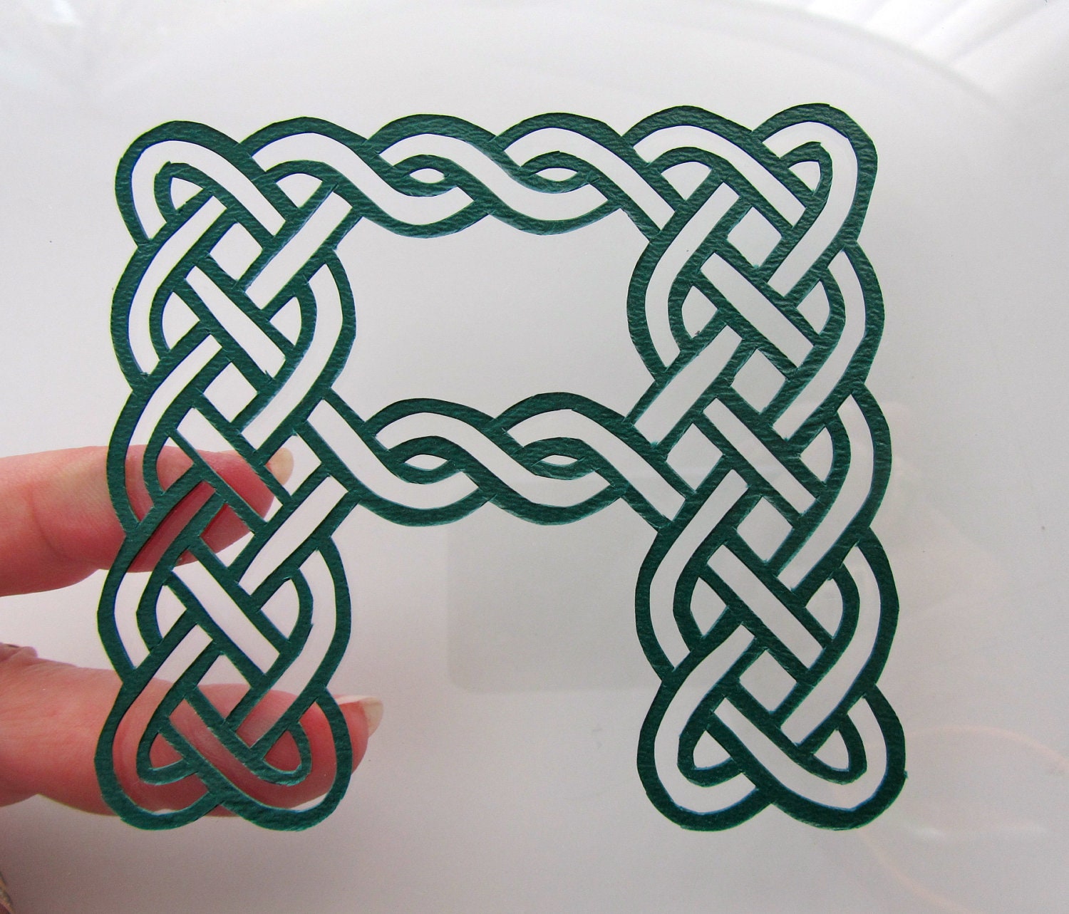 Eternity CELTIC Knots ALPHABET LETTERS in Traditional Designs Wall Art Home Décor Handmade Handcut Silhouette Paper Cutout One Of A Kind
