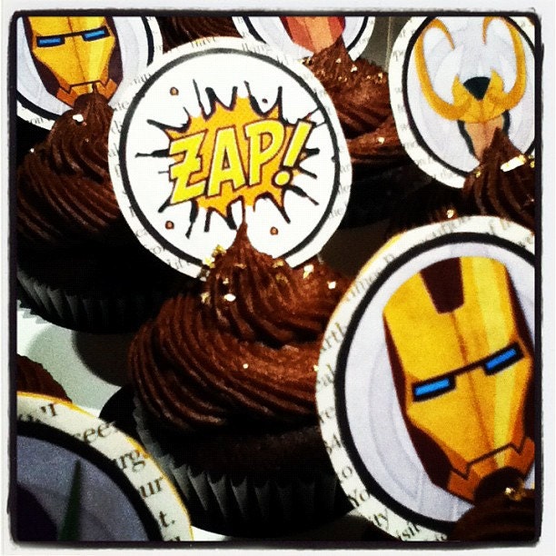 Superhero Cupcakes - CUSTOM ORDER