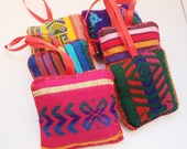 Hanging Ornaments - Mexican Fabric - Wall Wedding Nursery pillow style decor - Set of Six - Needlecraft Home MADE TO ORDER