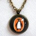 Unique Penguin Books Small Pendant Necklace made with real vintage book cover- Literary gift for her