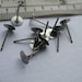 Titanium Earring Posts, 6mm Flat Pad, Hypoallergenic, 10 pairs