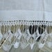 Vintage Dresser Scarf Linen Delicate Crochet Trim Table Linens