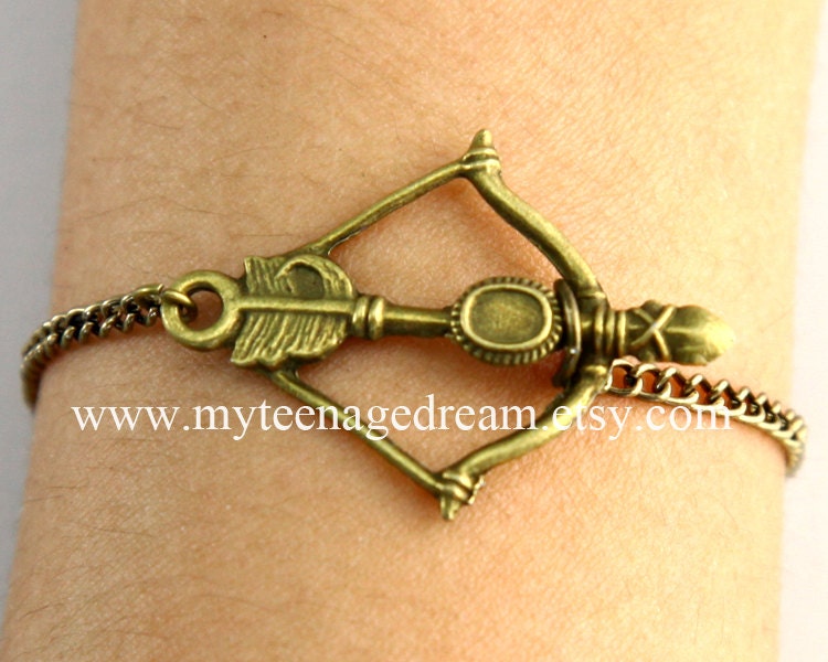 brass Bow Bracelet, steampunk
