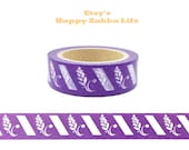 Japanese Washi Masking Tape - Purple Fasination 04 - 11 yards