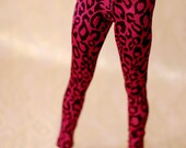 Super Dollfie Fuschia Pink Leopard Leggings For SD BJD