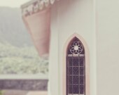 Echos Behind the Stain Glass Window - Vintage Church Photography 5x7
