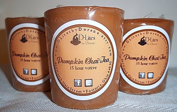 Pumpkin Chai Tea votives