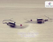 Northern Star Earrings. Polaris earrings.  Bottle Earrings. Star earrings. Fang tusk earrings. Stardust collection by kandy disenos