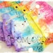 CUSTOM MADE Vintage Levis RAINBOW Tie Dyed Denim High Waist Cut off Shorts