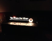 Back lit LED custom stage sign
