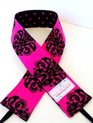 Designer Camera Strap...Reversable Hot Pink Medallion...Great Gift Idea