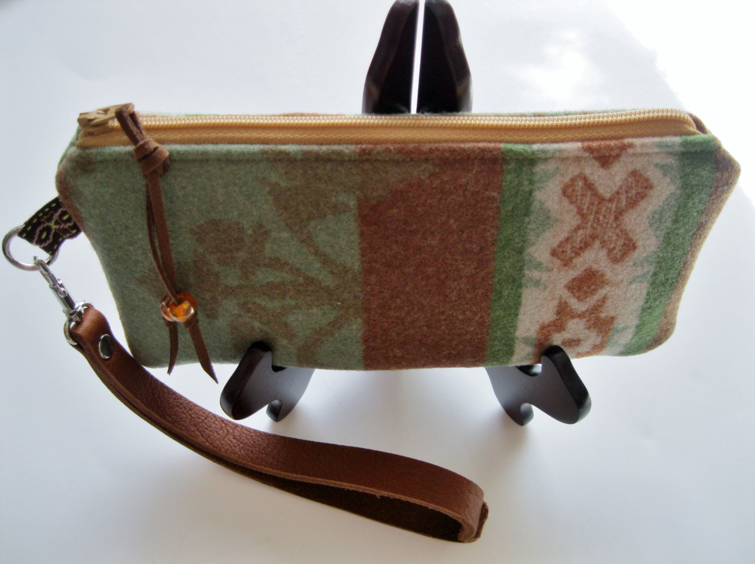 Oak and Acorn Wallet w/ Leather Strap