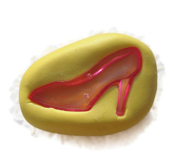 High heel shoes 25 mm long - Kawaii embellishment, non-toxic flexible silicone MOLD/mould -  FIMO, scrapbboking, resin, miniatures