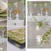 Vintage Retro 'Eco - Green Floral' Flag Bunting. Wall hanging, Party Decoration Banner, Pennant, etc